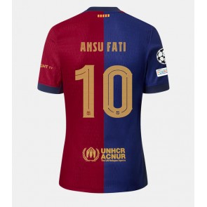 Barcelona Ansu Fati #10 Hemmatröja 2024-25 Kortärmad